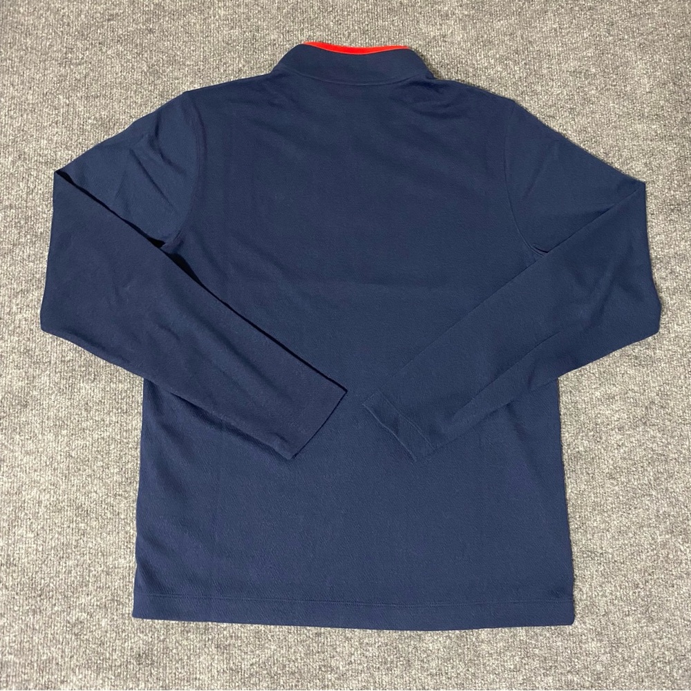 Nike Victory Dri-Fit Quarter Zip Ole Miss Mens Medium Blue Pullover NWT - Picture 3 of 12